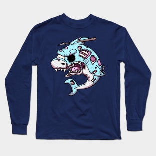 Zombie Shark Long Sleeve T-Shirt